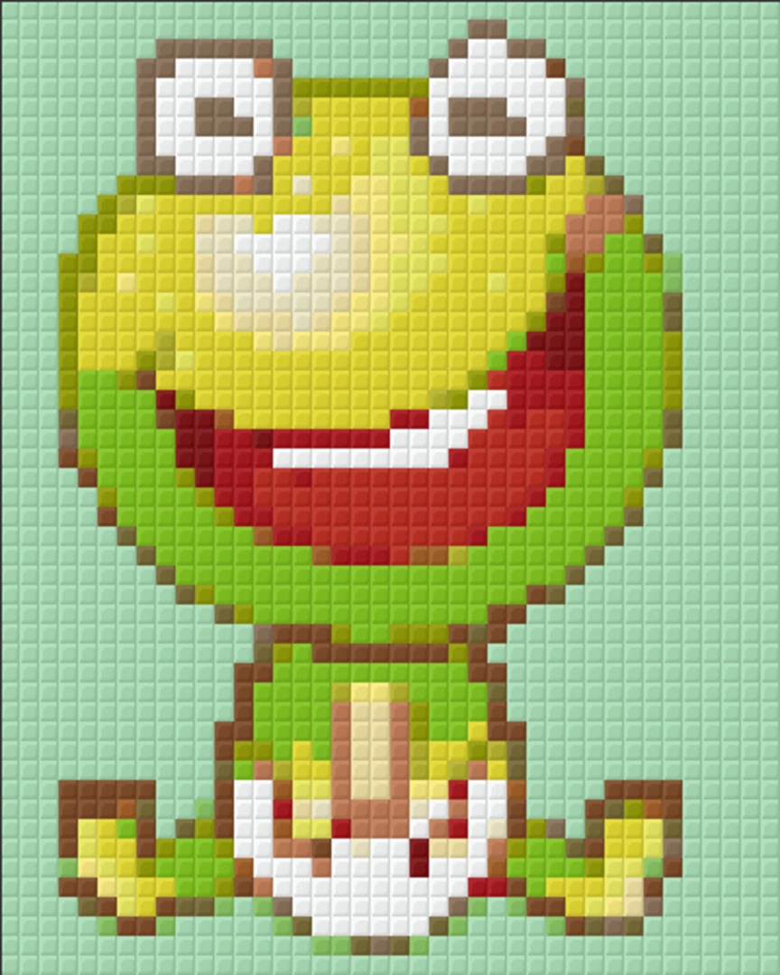 Frog One [1] Baseplate PixelHobby Mini-mosaic Art Kit image 0